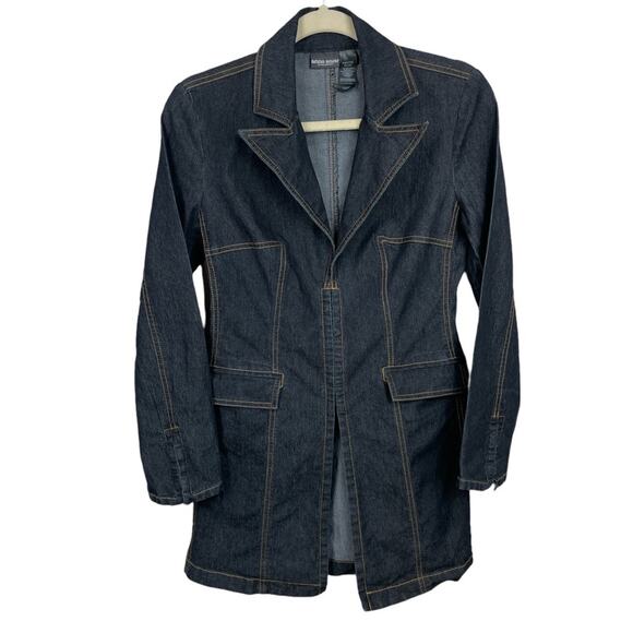 Bisou Bisou Michele Bohbot Denim Hook Eye Closure Jack Size Small Petite - Picture 5 of 14